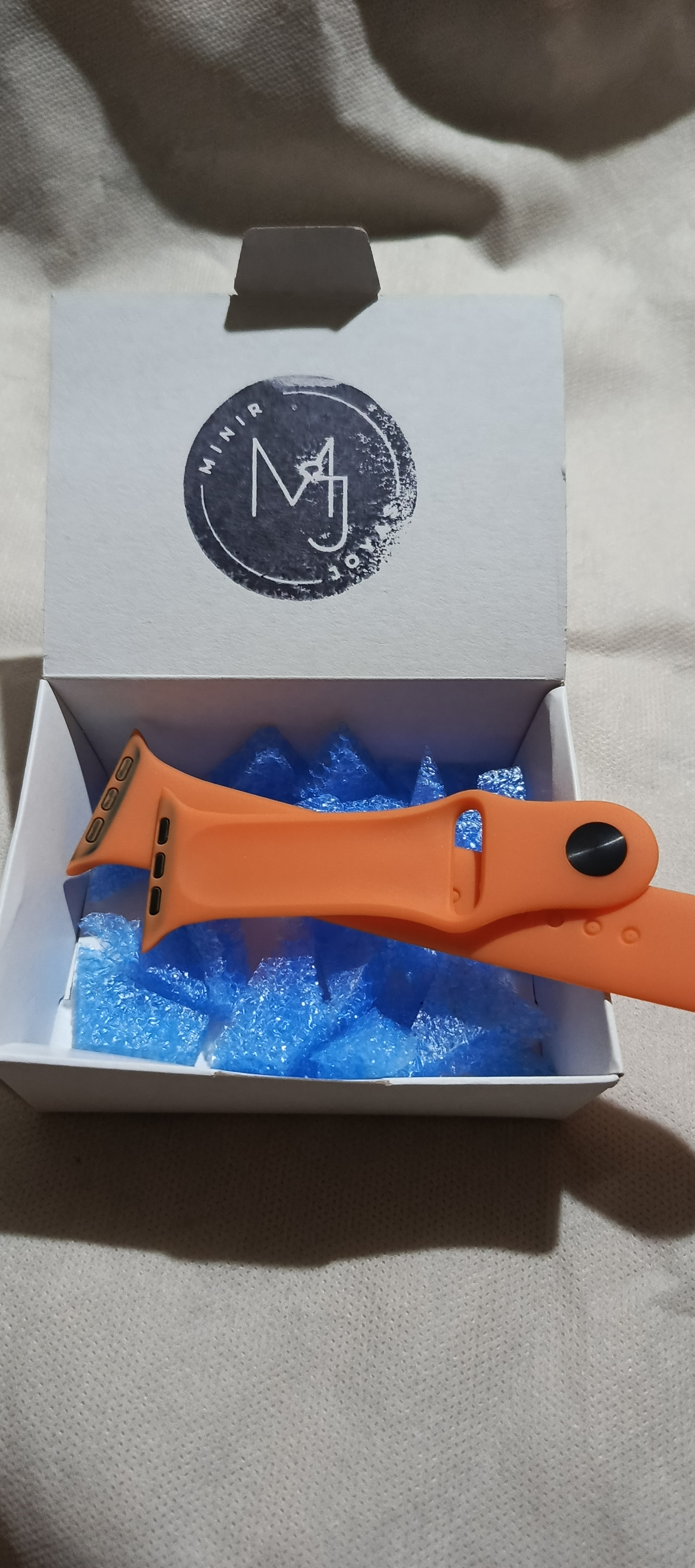 Malla de reloj naranja