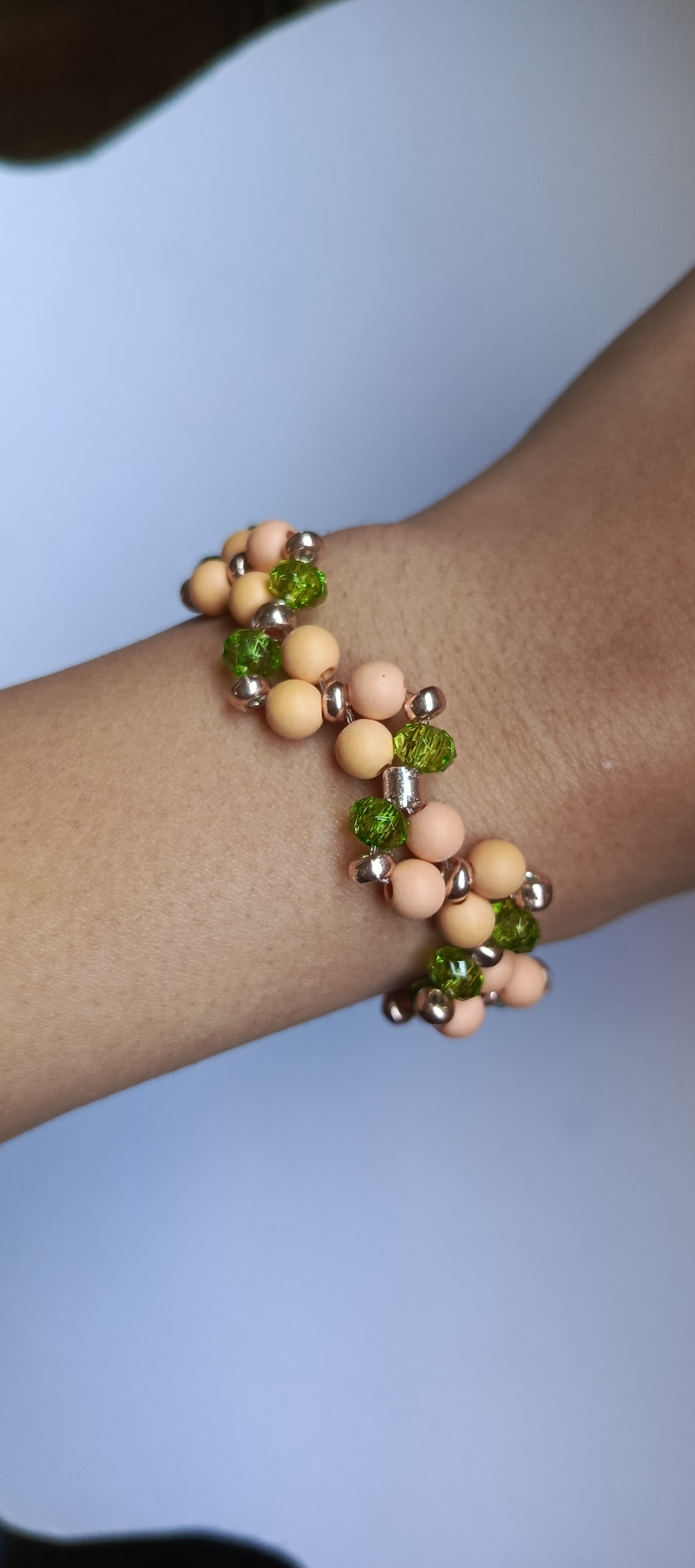 Pulsera Zigzag Coral