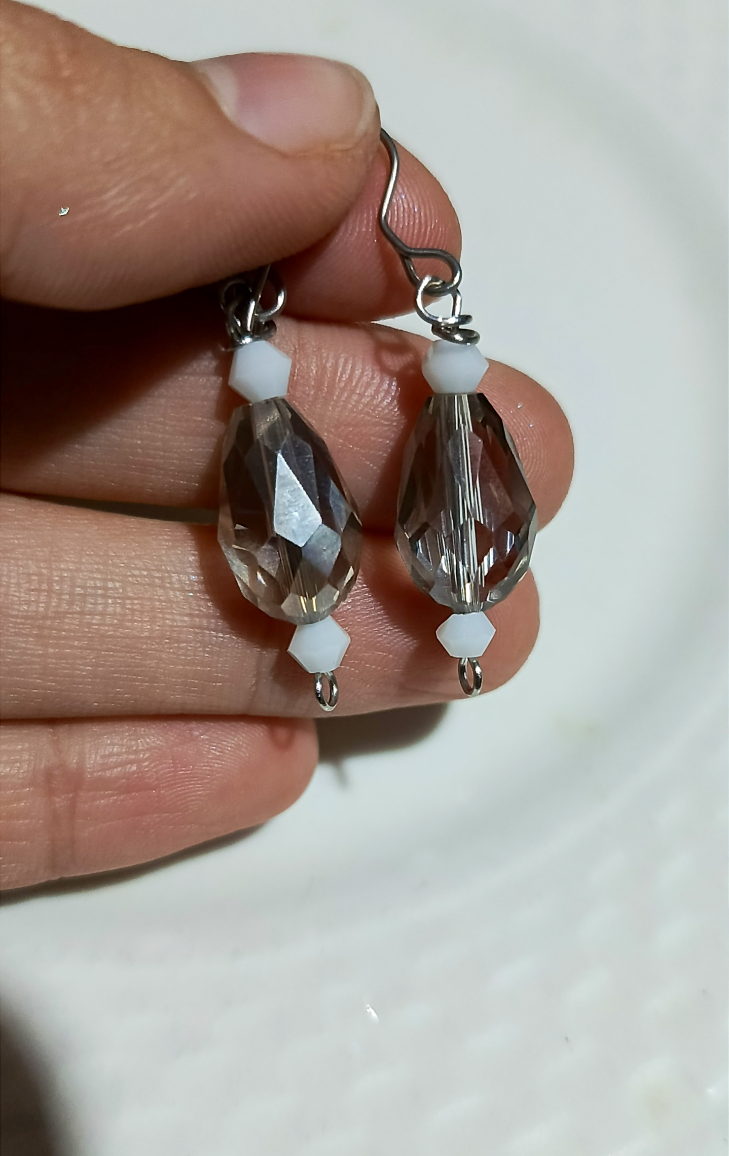 Aros cristal humo